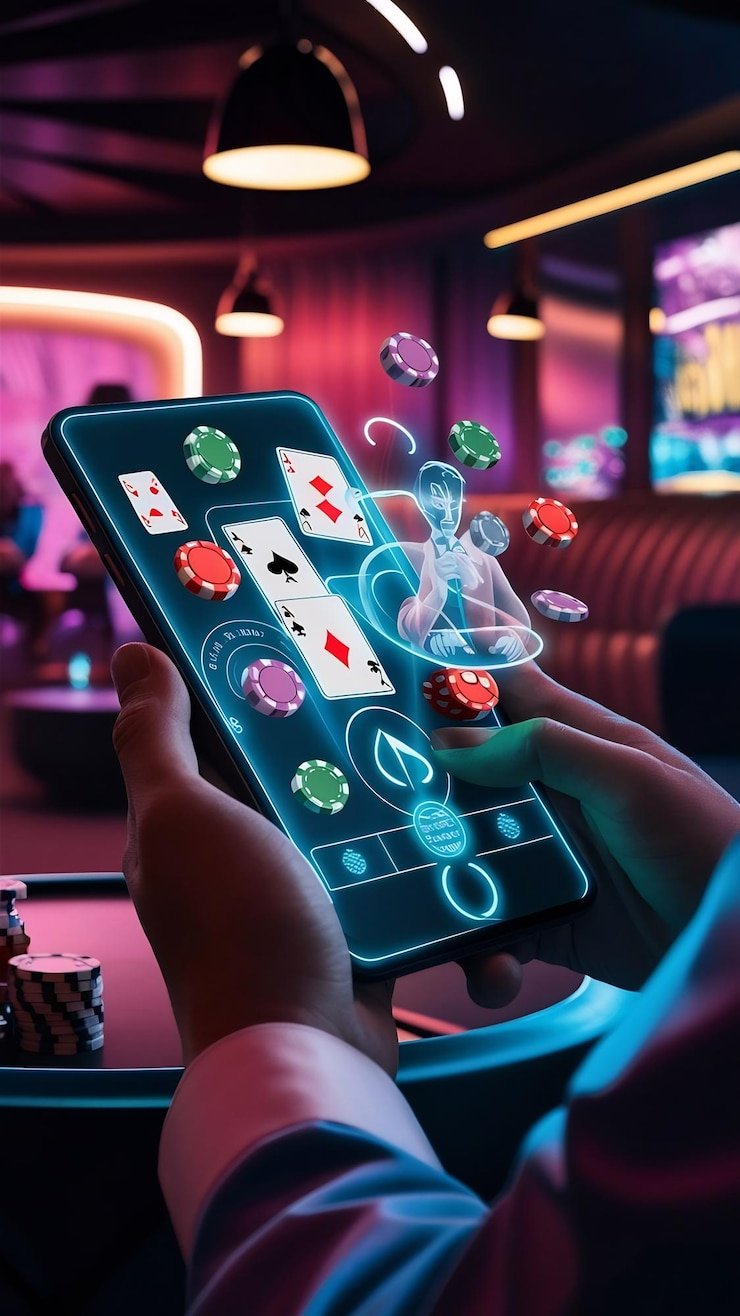 Suasana bermain permainan langsung dengan interface yang mudah digunakan di perangkat mobile
